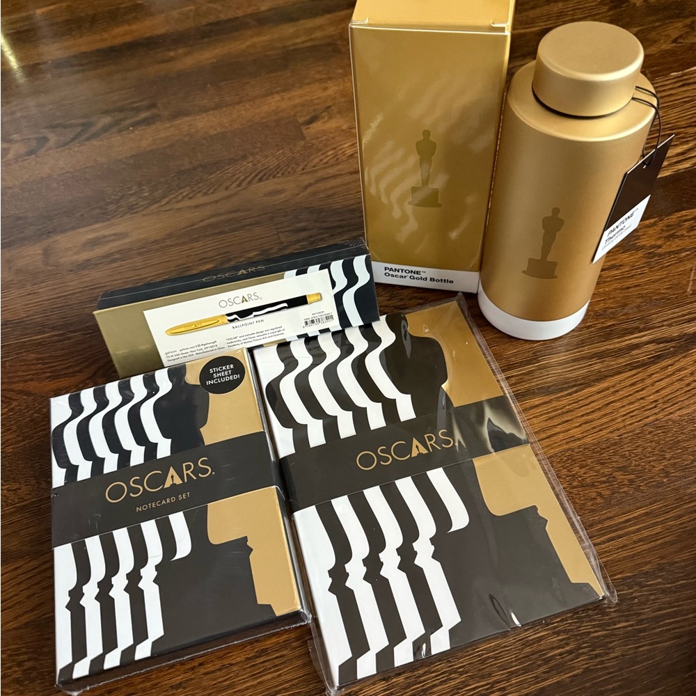 Gold and Black Notecard Set
